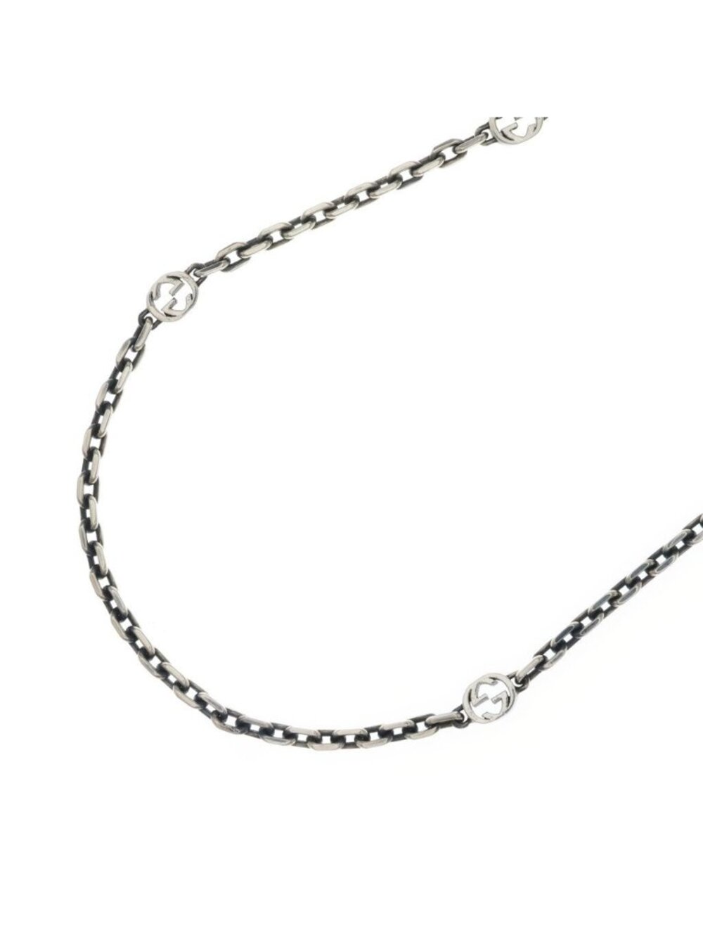 Gucci Necklace with Interlocking G Silver